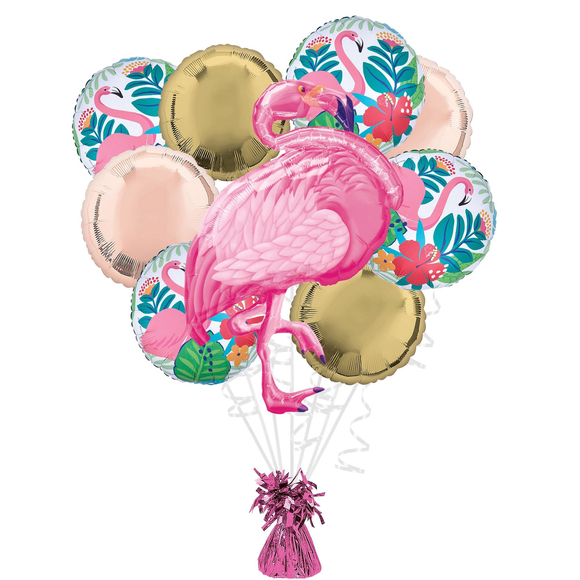 Tropical Flamingo Foil Balloon Bouquet